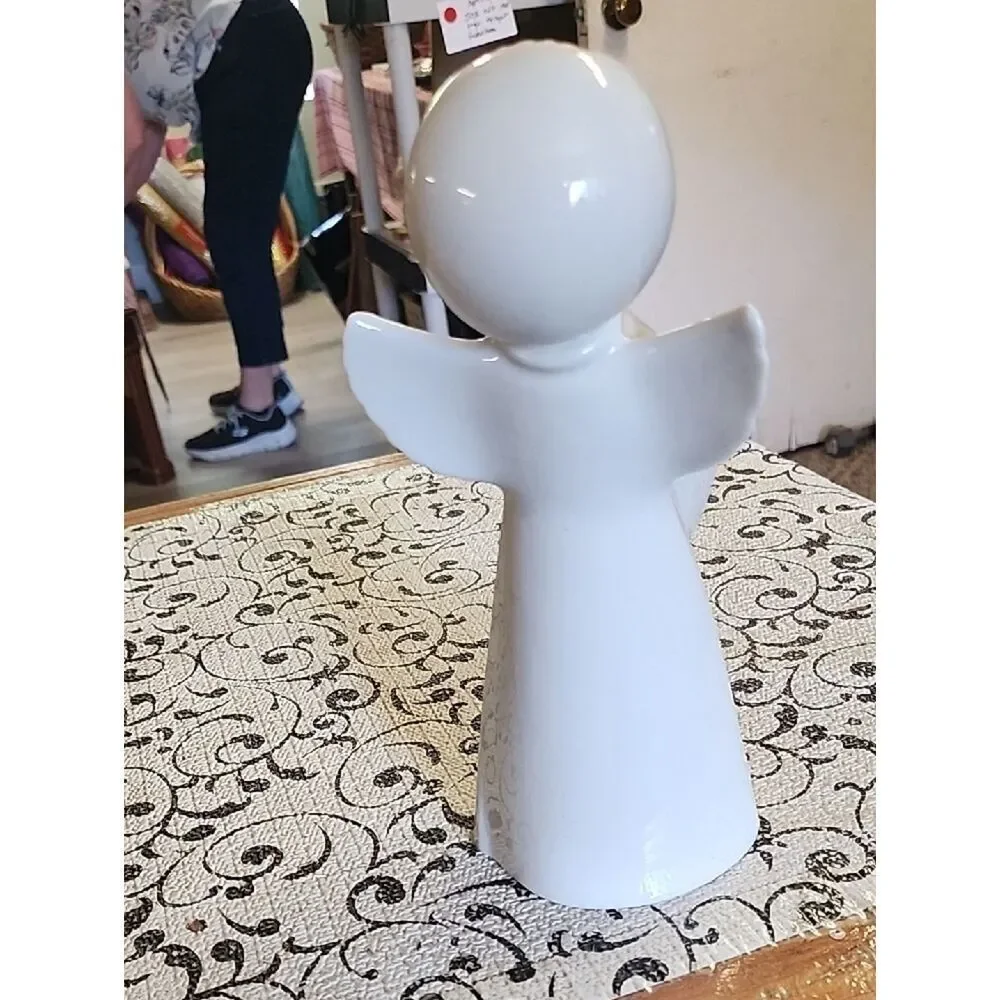Dresden German Porcelain  Angel  Candle Holder